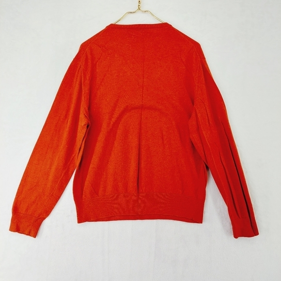 Ralph Lauren Polo Red V Neck Cotton Cashmere Knit Pullover Sweater P463 - Picture 5 of 8